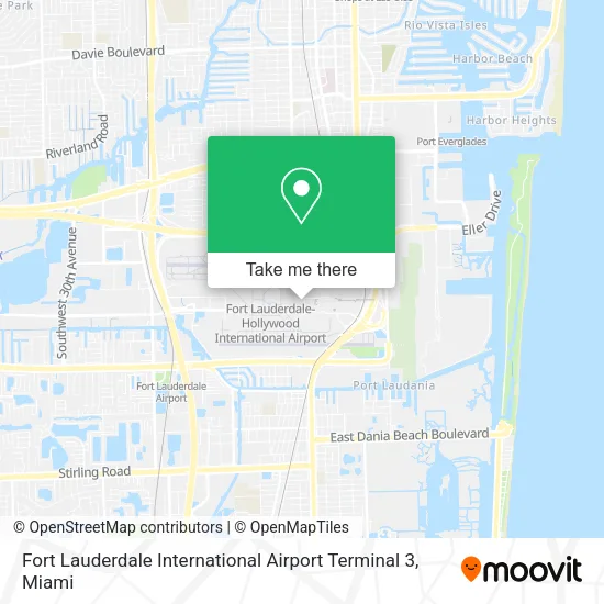 Fort Lauderdale International Airport Terminal 3 map