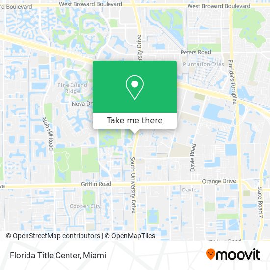 Florida Title Center map