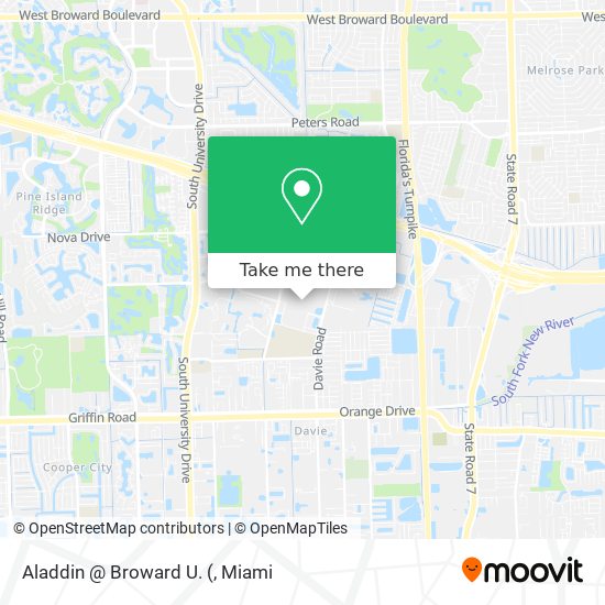 Aladdin @ Broward U. map