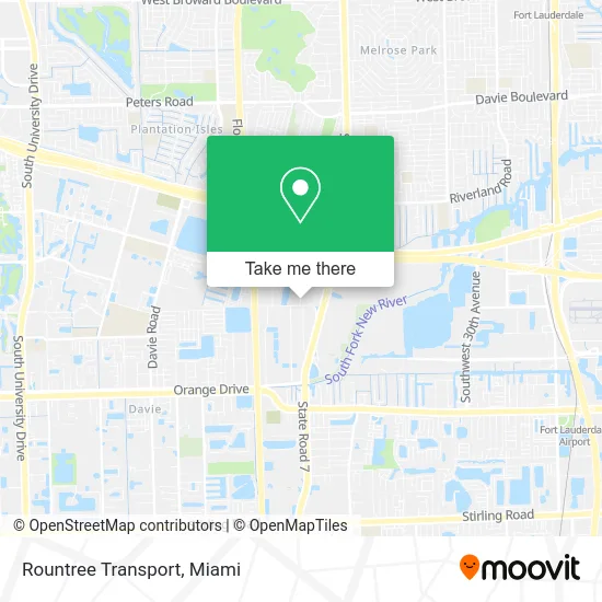 Rountree Transport map