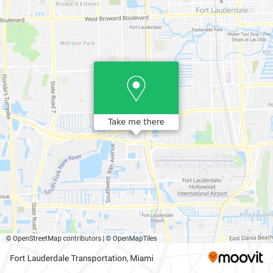 Mapa de Fort Lauderdale Transportation
