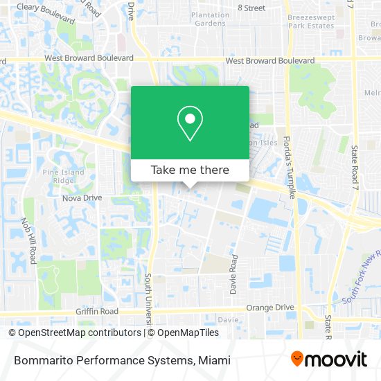 Bommarito Performance Systems map