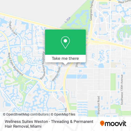 Wellness Suites Weston - Threading & Permanent Hair Removal map