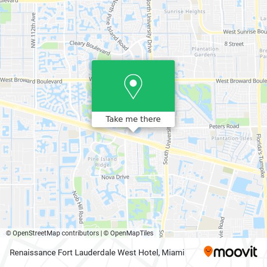 Renaissance Fort Lauderdale West Hotel map