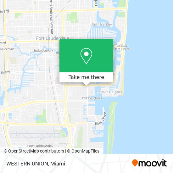 How to get to WESTERN UNION in Fort Lauderdale by Bus?