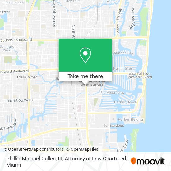 Phillip Michael Cullen, III, Attorney at Law Chartered map