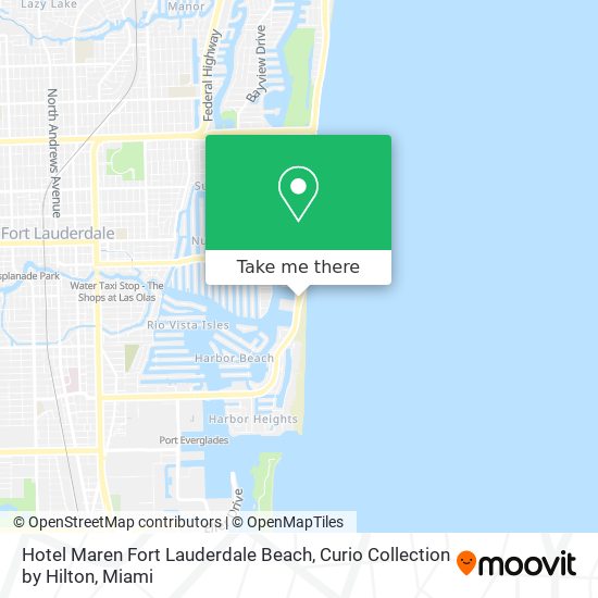 Mapa de Hotel Maren Fort Lauderdale Beach, Curio Collection by Hilton