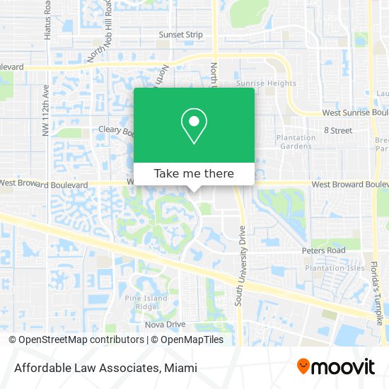 Mapa de Affordable Law Associates