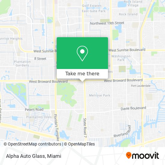 Alpha Auto Glass map