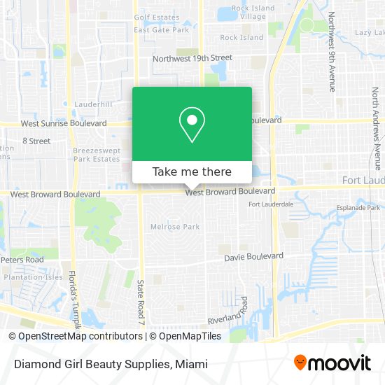 Diamond Girl Beauty Supplies map