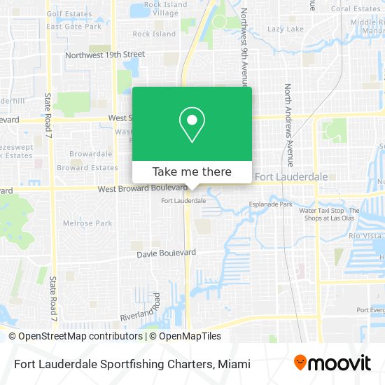 Fort Lauderdale Sportfishing Charters map