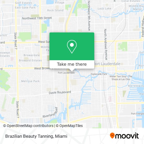 Brazilian Beauty Tanning map