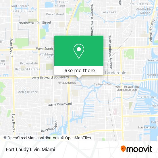 Fort Laudy Livin map