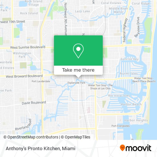 Mapa de Anthony's Pronto Kitchen