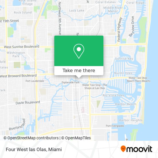 Mapa de Four West las Olas