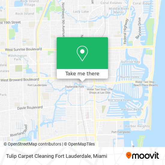 Mapa de Tulip Carpet Cleaning Fort Lauderdale