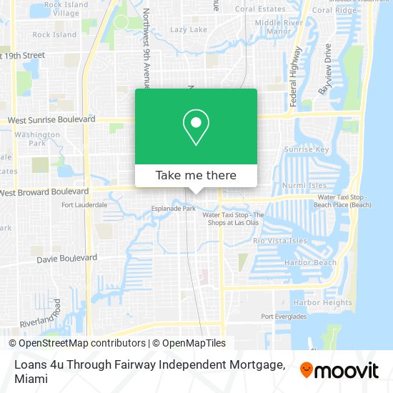 Mapa de Loans 4u Through Fairway Independent Mortgage