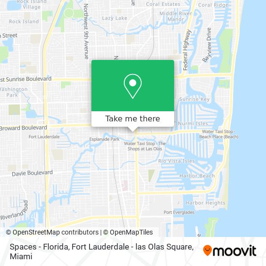 Spaces - Florida, Fort Lauderdale - las Olas Square map