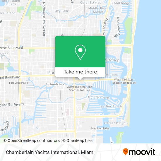 Mapa de Chamberlain Yachts International