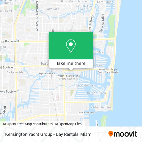 Kensington Yacht Group - Day Rentals map