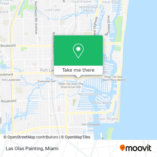 Las Olas Painting map