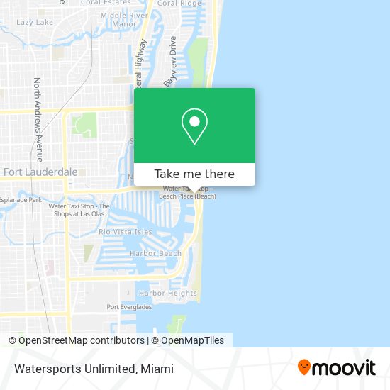 Watersports Unlimited map