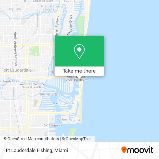 Ft Lauderdale Fishing map