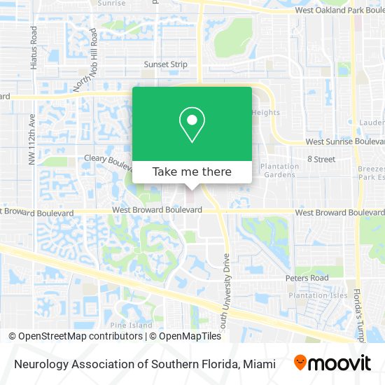 Mapa de Neurology Association of Southern Florida