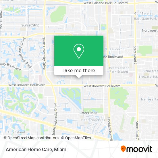 American Home Care map