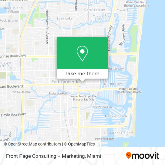 Front Page Consulting + Marketing map