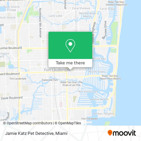 Jamie Katz Pet Detective map