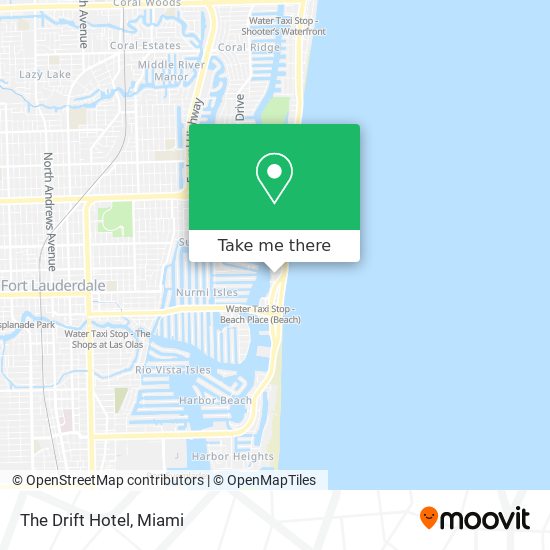 The Drift Hotel map