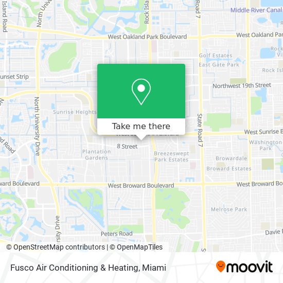 Fusco Air Conditioning & Heating map