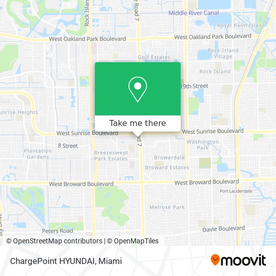 Mapa de ChargePoint HYUNDAI