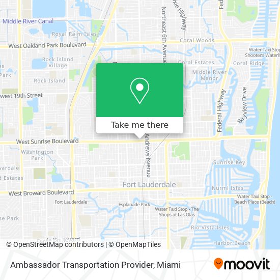 Mapa de Ambassador Transportation Provider