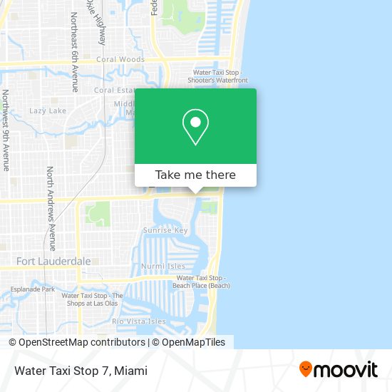 Water Taxi Stop 7 map