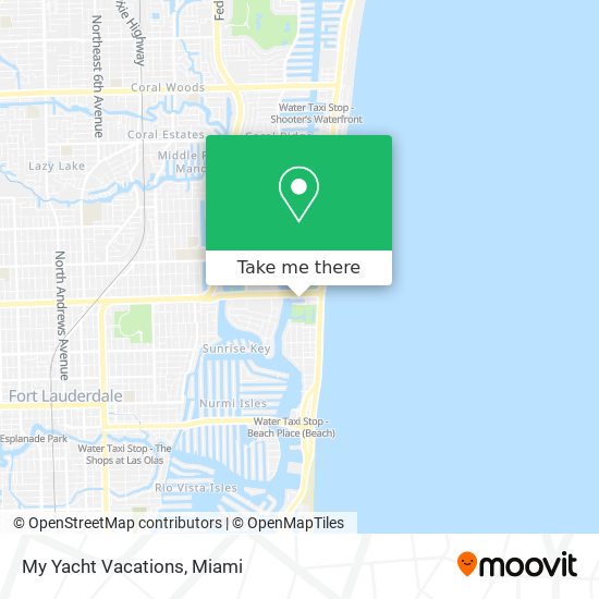 My Yacht Vacations map