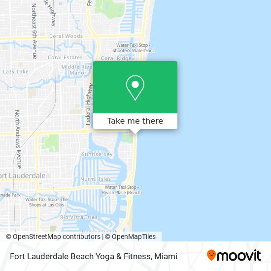 Fort Lauderdale Beach Yoga & Fitness map