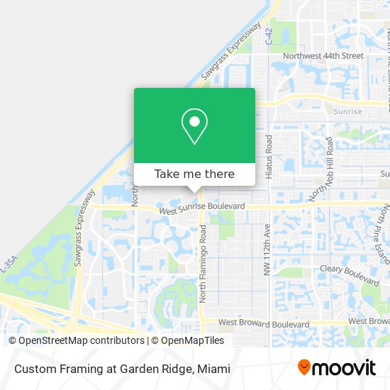 Custom Framing at Garden Ridge map