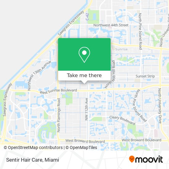 Sentir Hair Care map