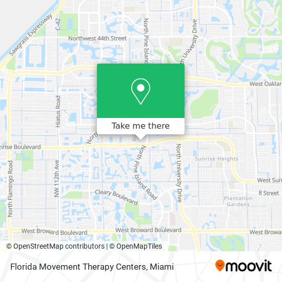 Florida Movement Therapy Centers map