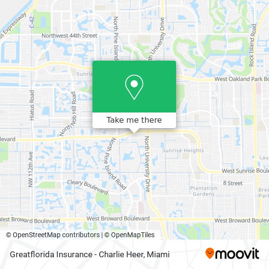 Greatflorida Insurance - Charlie Heer map