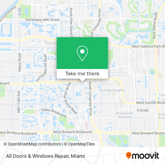 All Doors & Windows Repair map