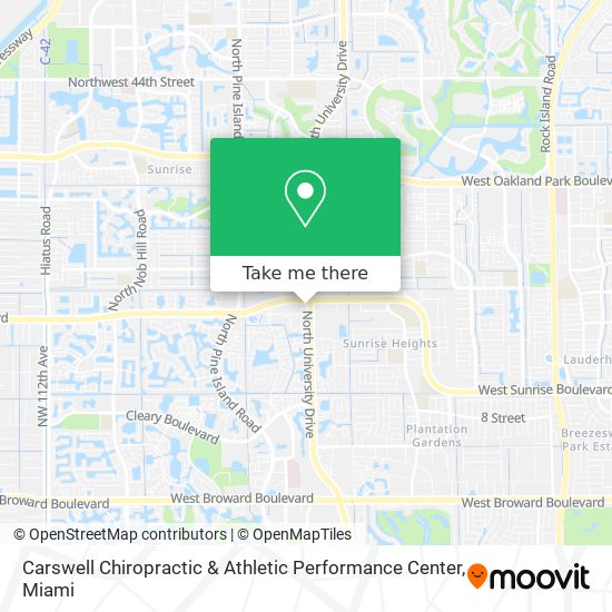 Mapa de Carswell Chiropractic & Athletic Performance Center