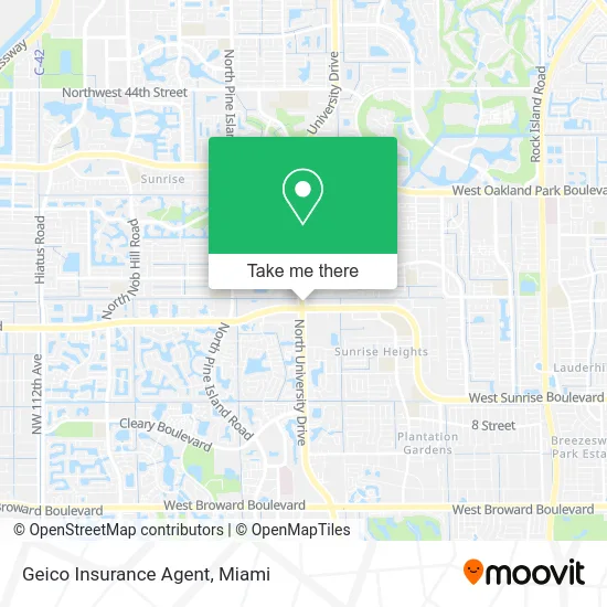 Geico Insurance Agent map