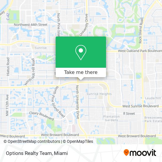 Options Realty Team map