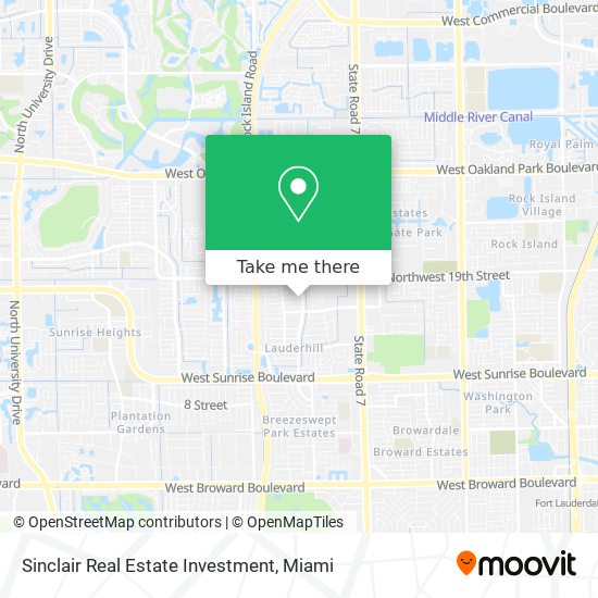 Mapa de Sinclair Real Estate Investment
