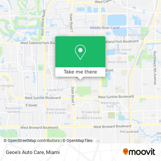 Geoe's Auto Care map