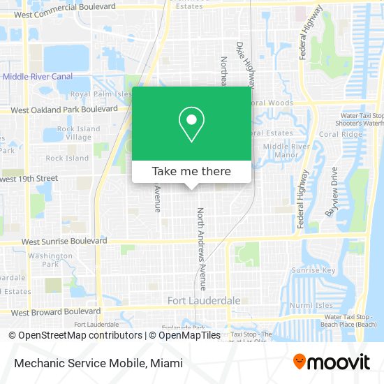 Mechanic Service Mobile map