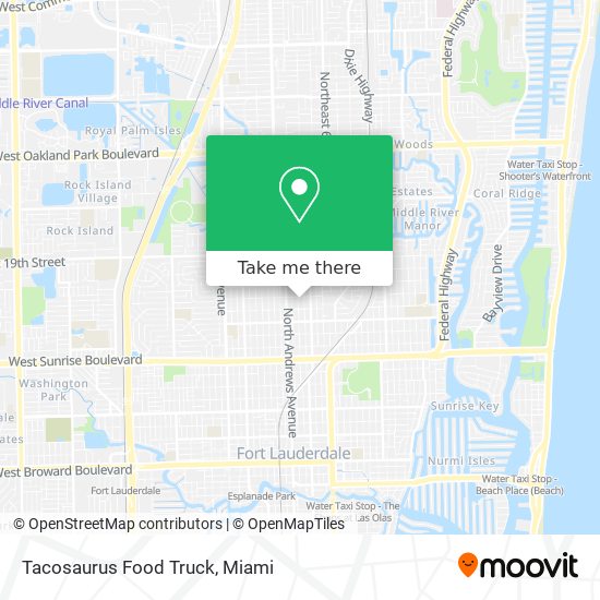 Tacosaurus Food Truck map